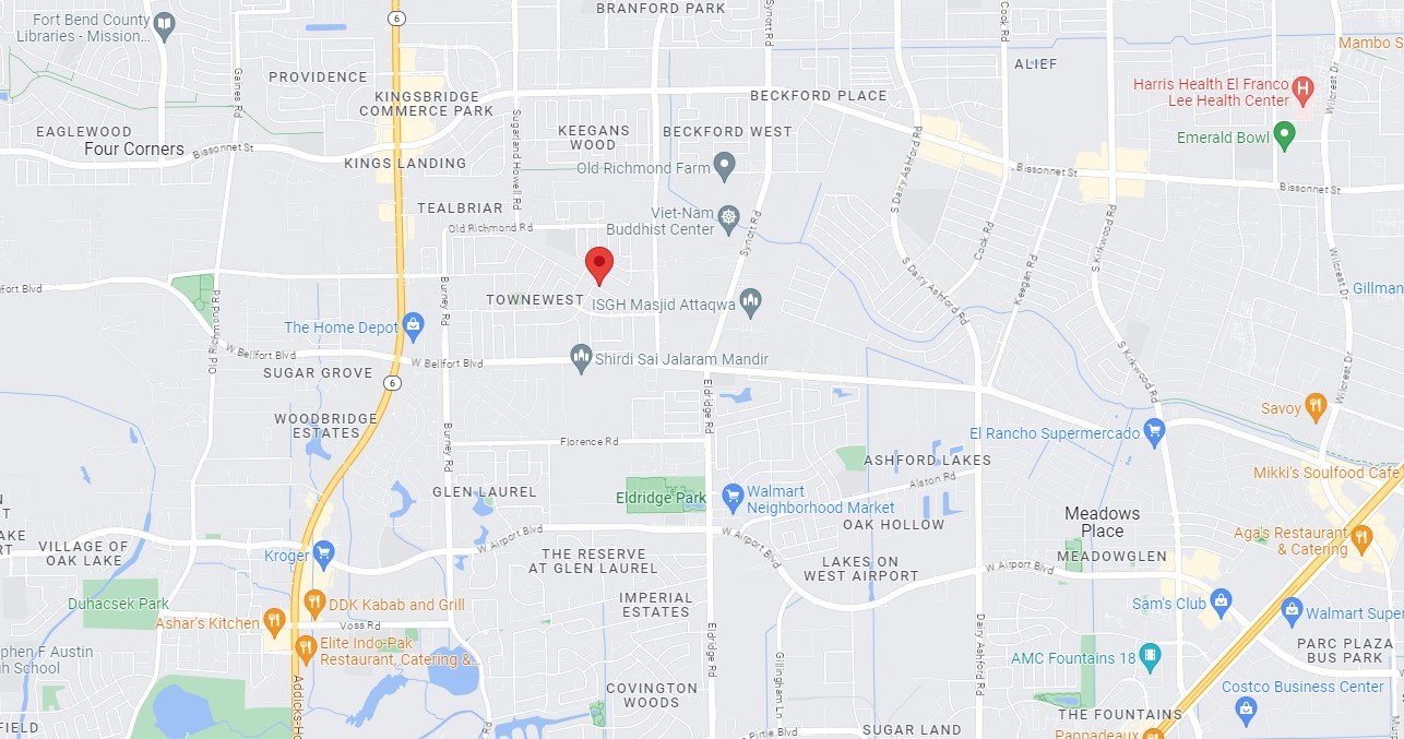 Map - 13838 Towneway Dr, Sugar Land, TX 77498 Map - 13838 Towneway Dr, Sugar Land, TX 77498