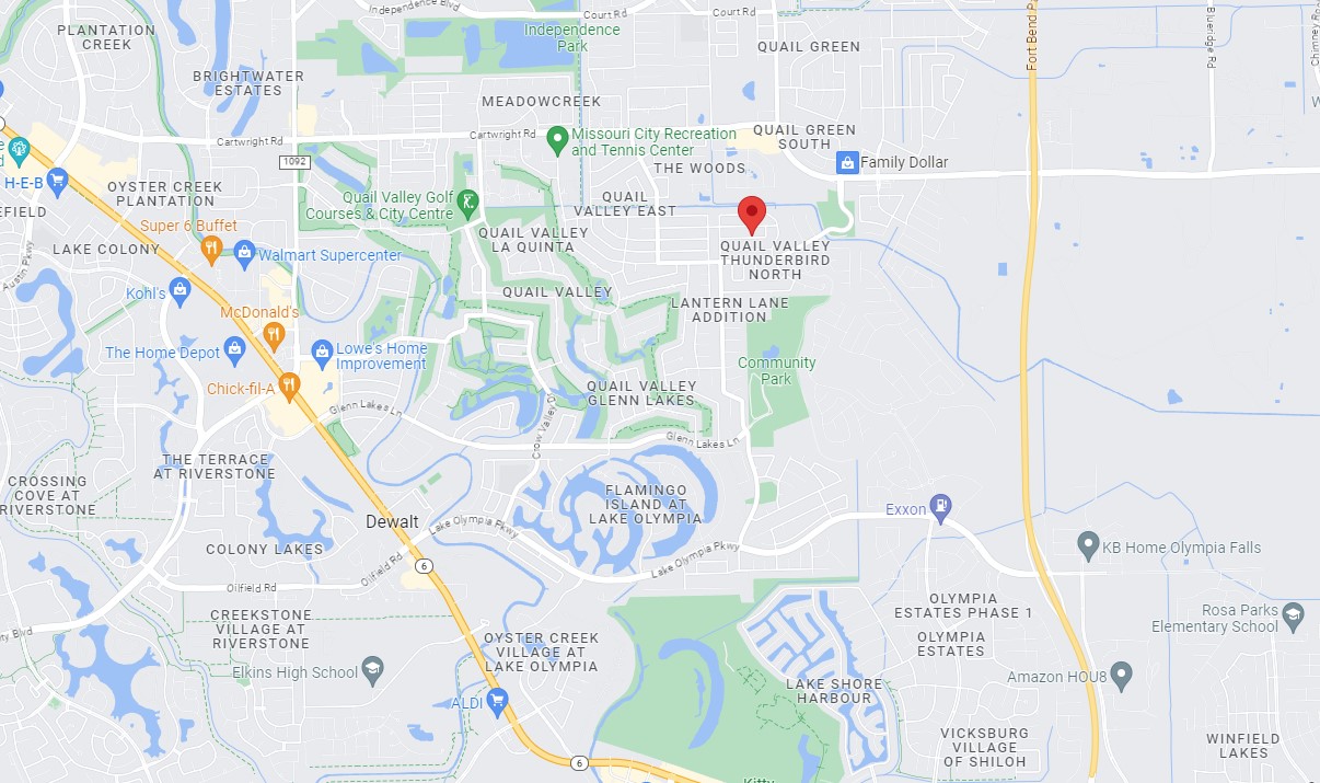 Map - 1842 Fall Meadow Dr, Missouri City, TX 77459 Map - 1842 Fall Meadow Dr, Missouri City, TX 77459