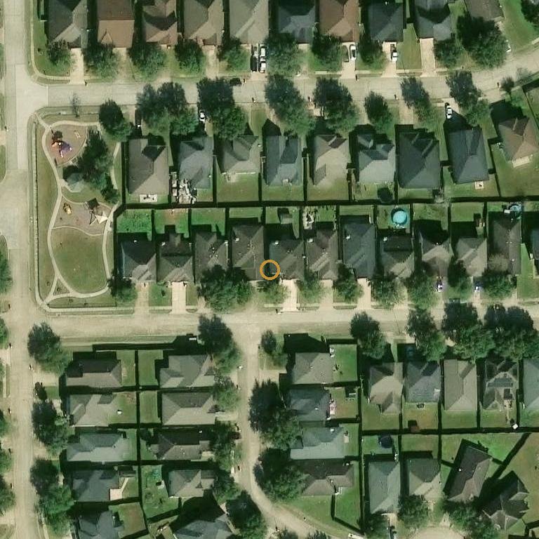 Aerial of 1026 Yorkshire Hollow Ln, Fresno, TX 77545