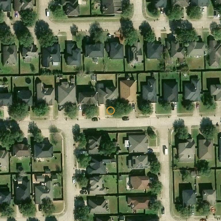 Aerial of 1110 Steal Estates Cir, Fresno, TX 77545