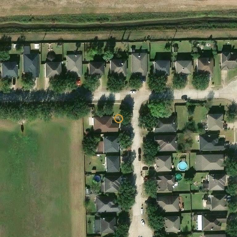 Aerial of 1206 Nanterre Ct, Rosenberg, TX 77471