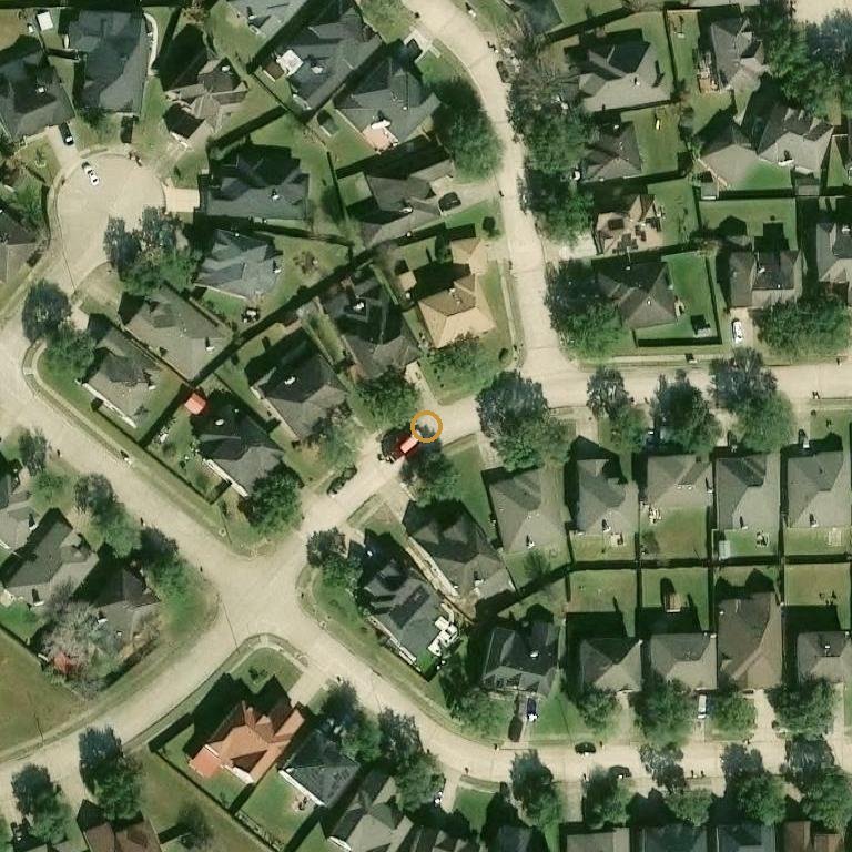 Aerial of 1214 Hunter Green Ln, Fresno, TX 77545