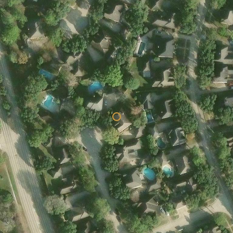 Aerial of 1214 Wiedner Dr, Katy, TX 77494