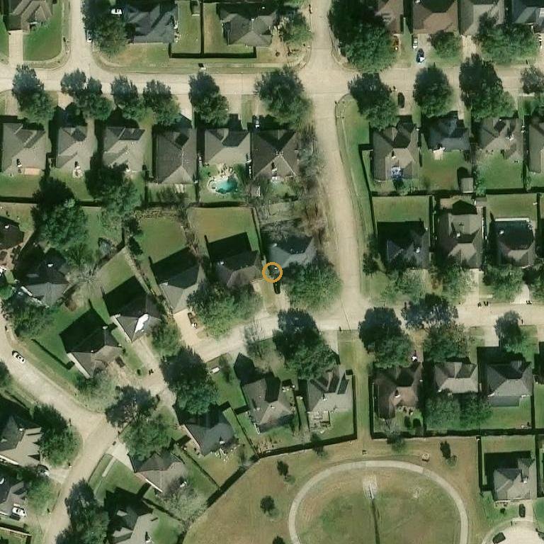 Aerial of 1305 Steal Estates Cir, Fresno, TX 77545