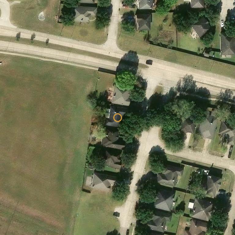 Aerial of 1310 Village Court Blvd, Rosenberg, TX 77471