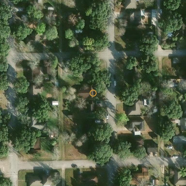 Aerial of 1316 Frost St, Rosenberg, TX 77471