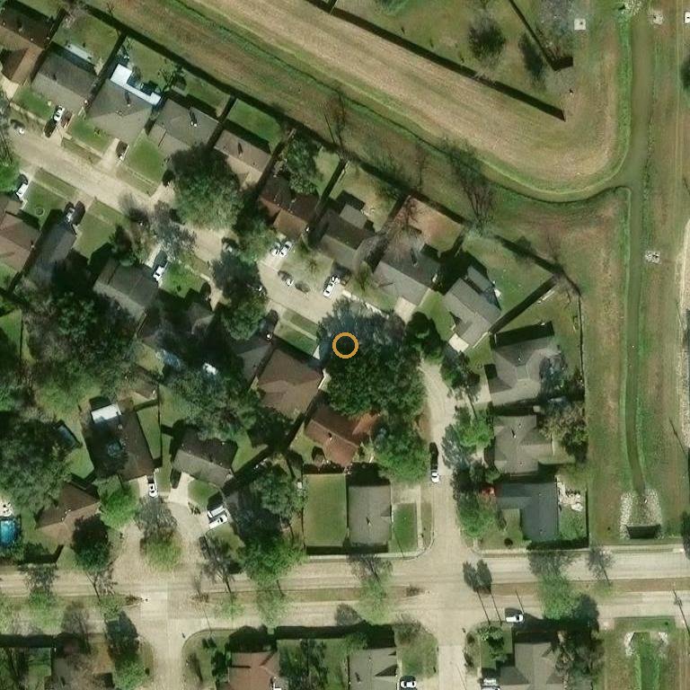 Aerial of 13707 Towne Way Dr, Sugar Land, TX 77478