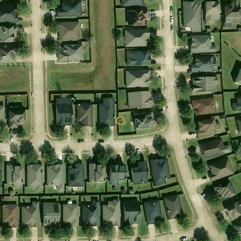 Aerial of 1415 Monterra Pt, Fresno, TX 77545