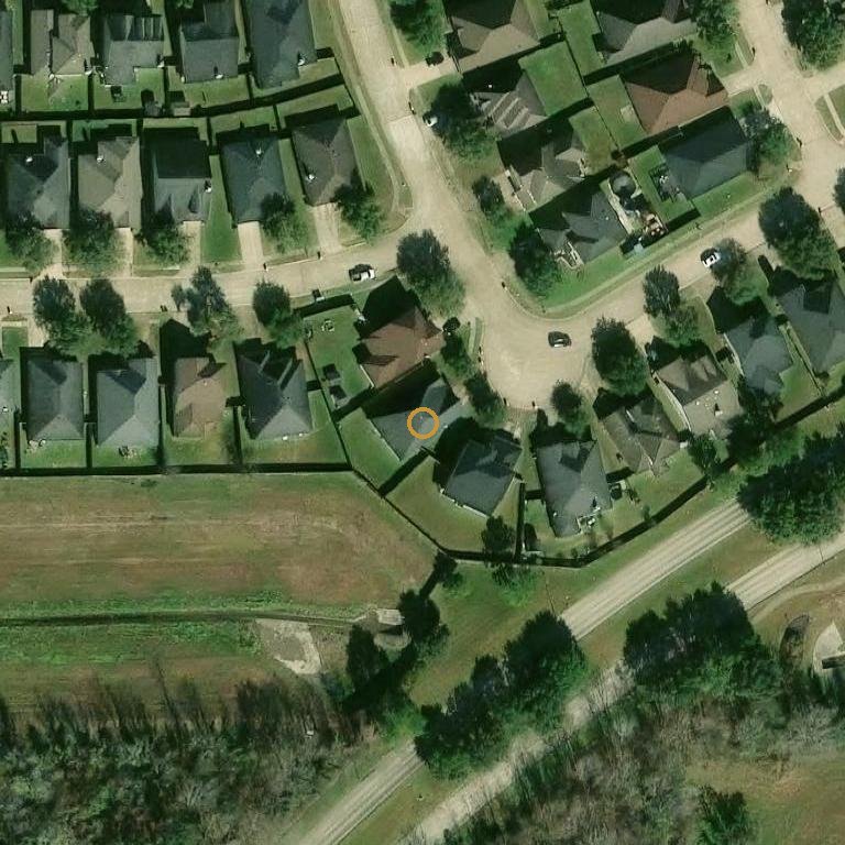 Aerial of 1419 Chandler Park Ln, Fresno, TX 77545