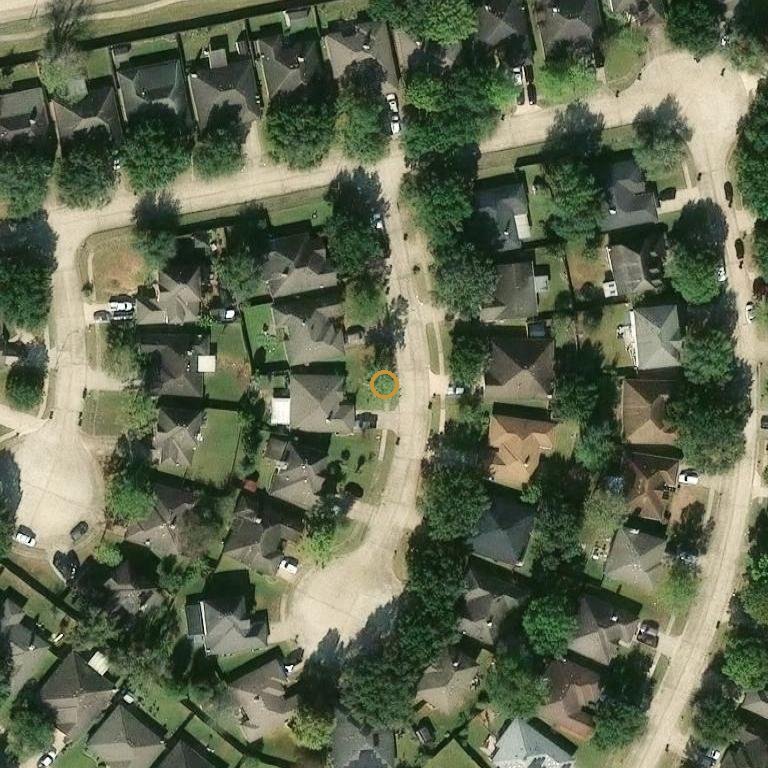 Aerial of 1422 Township Ct, Rosenberg, TX 77471