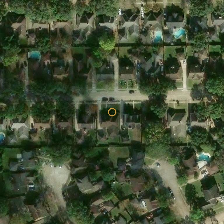 Aerial of 14822 Barlswood Dr, Houston, TX 77083