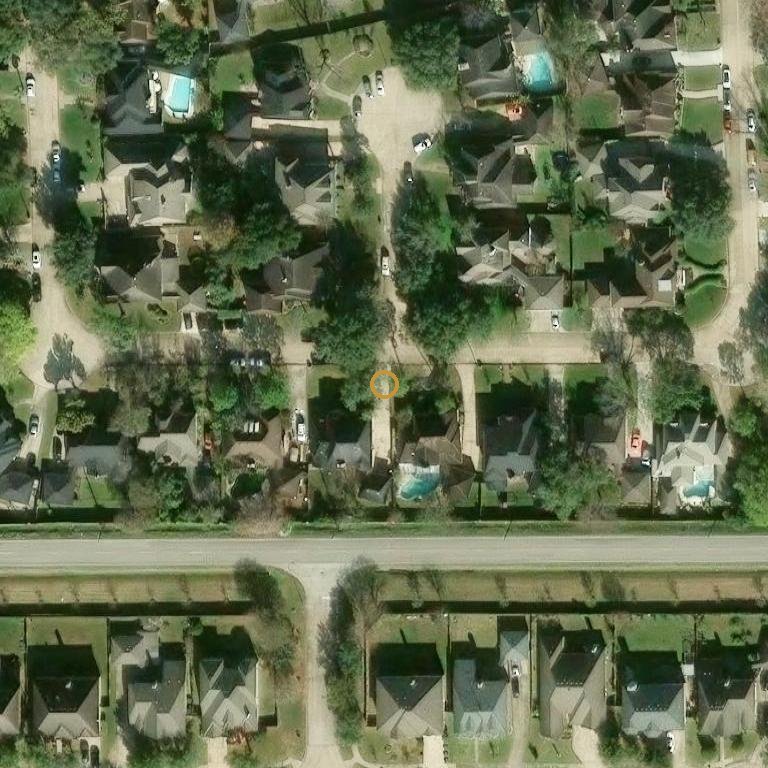 Aerial of 14823 Walbrook Dr, Sugar Land, TX 77498