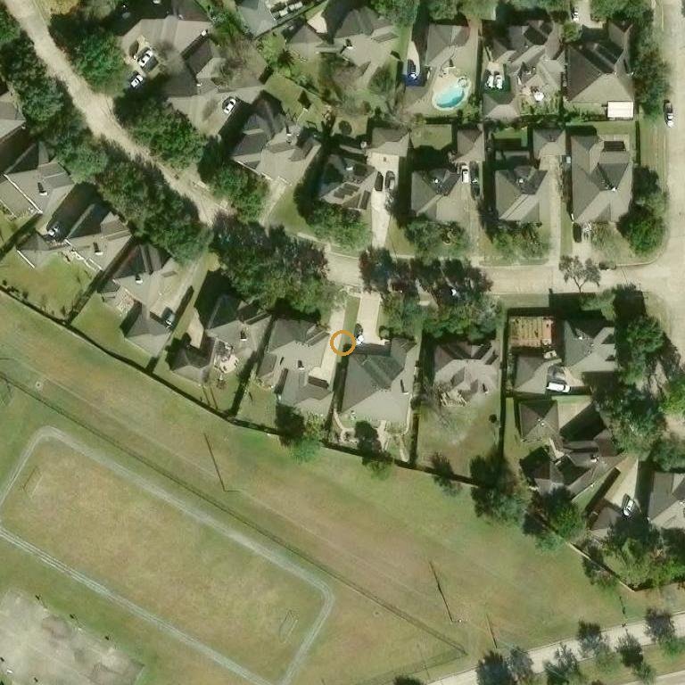 Aerial of 14830 Swift River Ln, Sugar Land, TX 77498