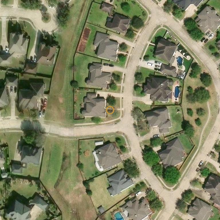 Aerial of 15102 Beech Fork Ln, Sugar Land, TX 77478