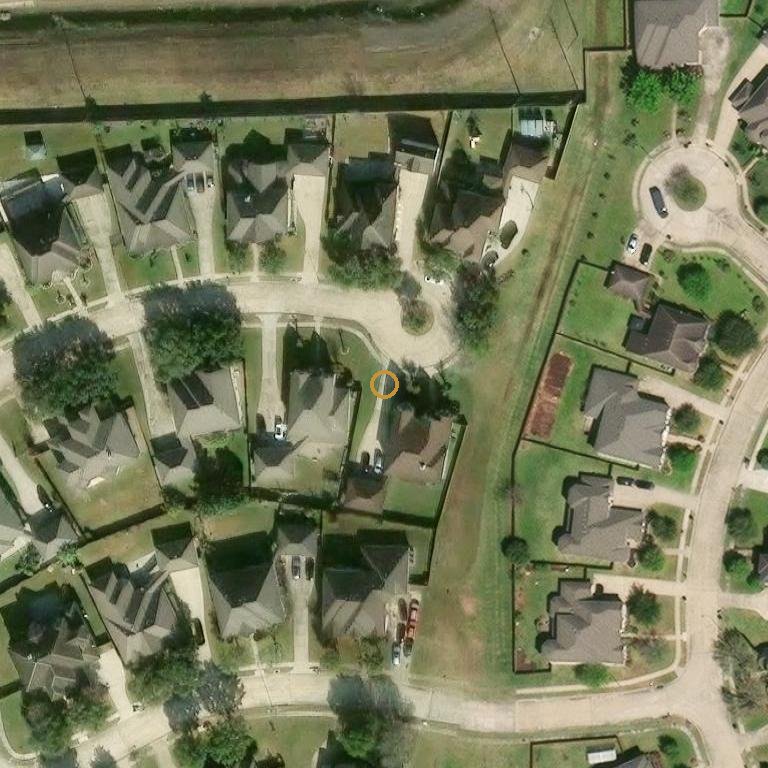 Aerial of 15103 Oldtown Bridge Ct, Sugar Land, TX 77498