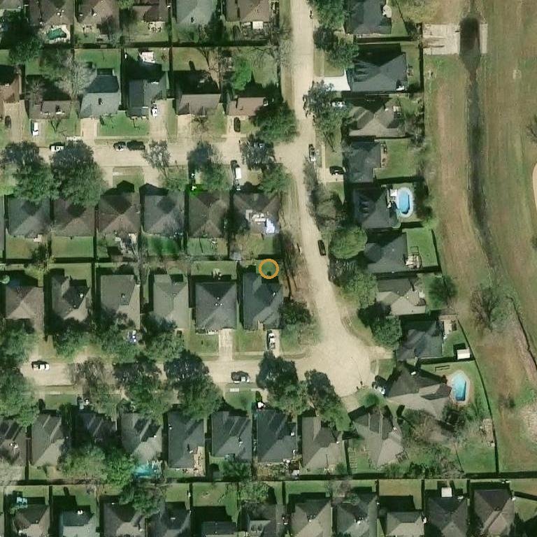 Aerial of 1514 Glacier Blue Dr, Fresno, TX 77545