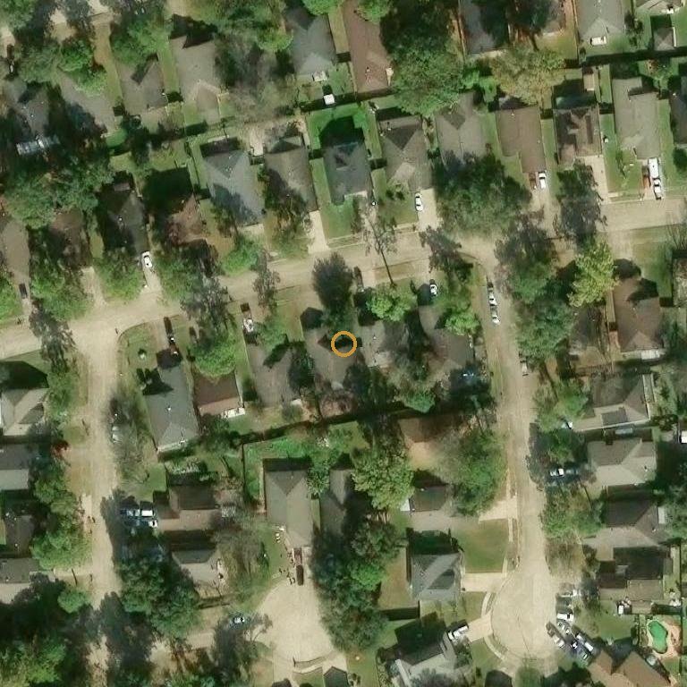 Aerial of 15215 Barbarossa Dr, Houston, TX 77083