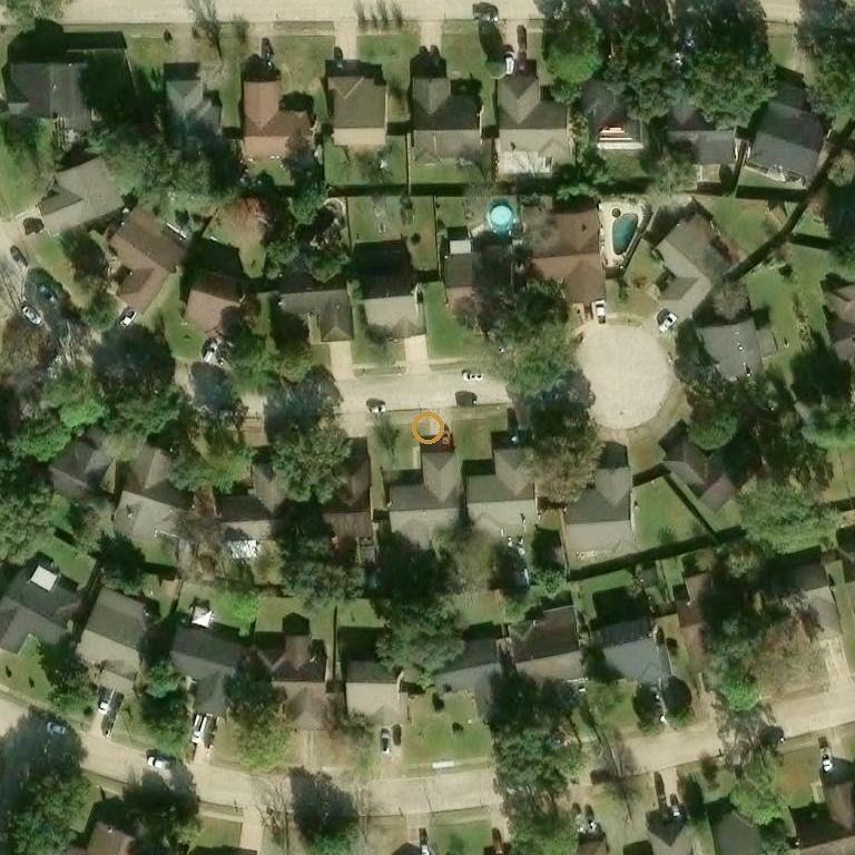 Aerial of 15322 Mondrian Dr, Houston, TX 77083