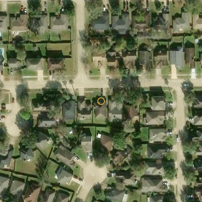 Aerial of 15414 Schumann Ln, Houston, TX 77083