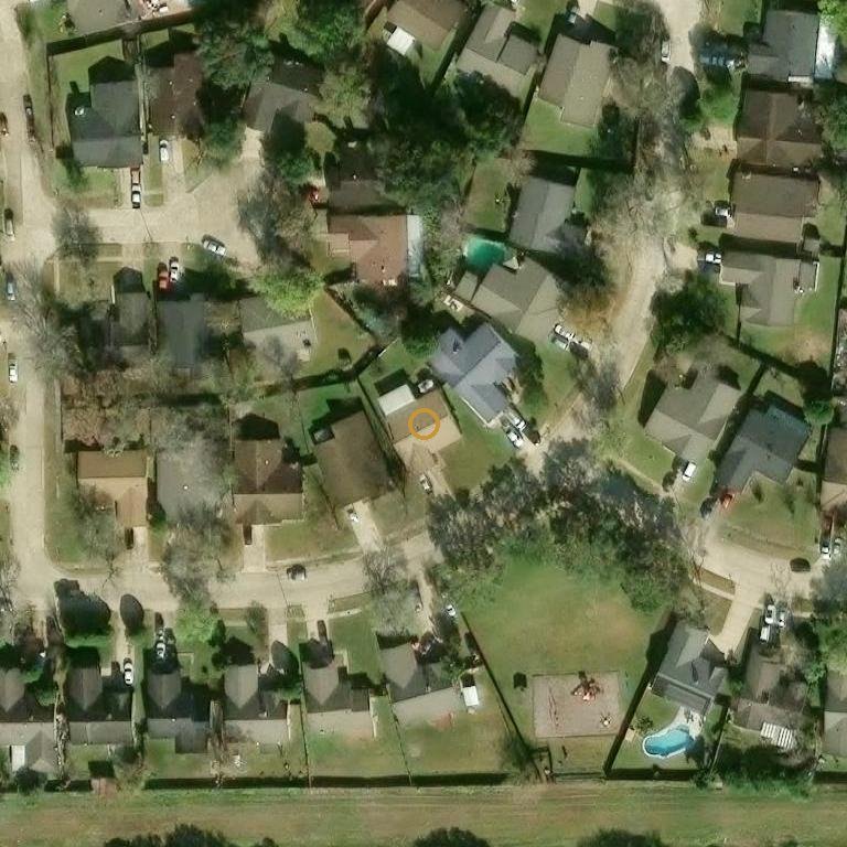 Aerial of 15423 Rio Del Sol Dr, Houston, TX 77083