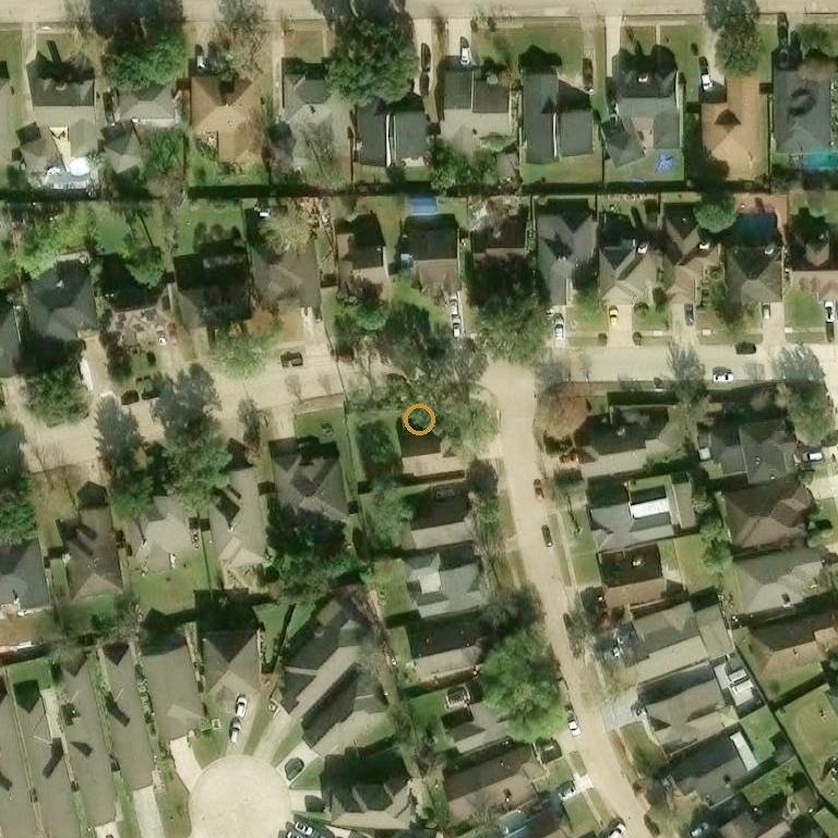 Aerial of 15706 Schumann Ln, Houston, TX 77083