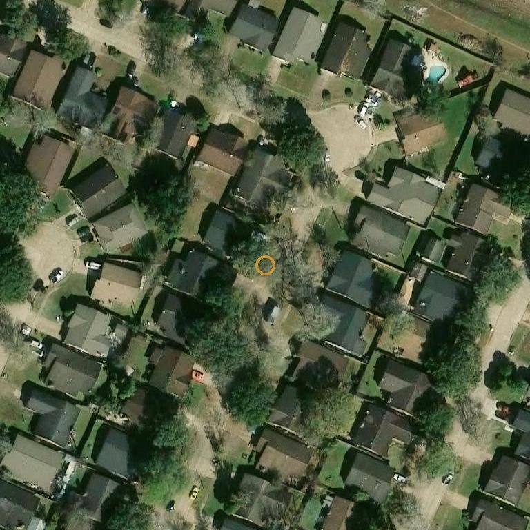 Aerial of 15714 Munson Ln, Houston, TX 77053