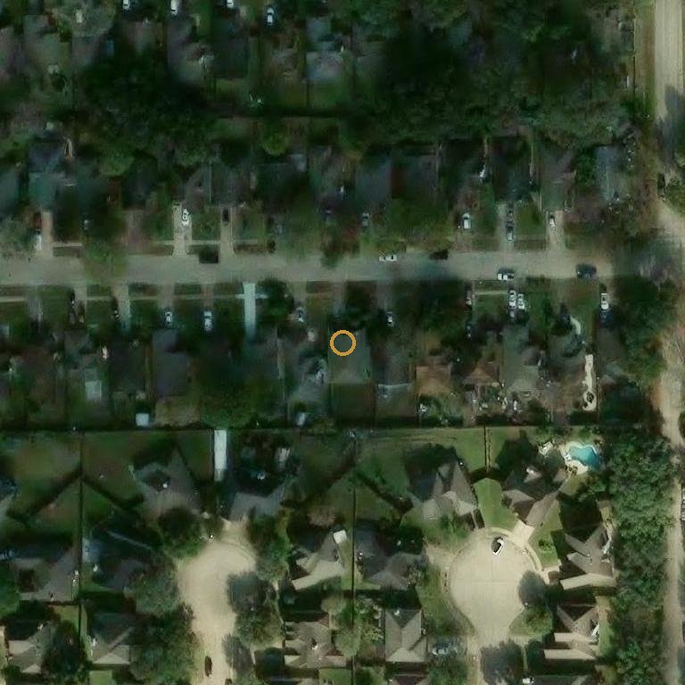 Aerial of 16138 Barbarossa Dr, Houston, TX 77083