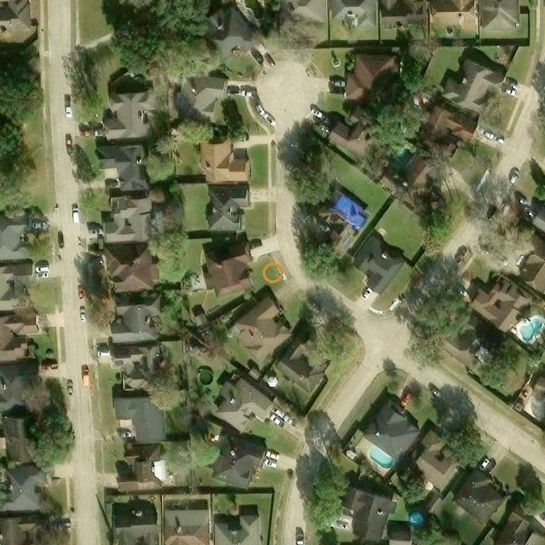 Aerial of 16147 Cerca Blanca Dr, Houston, TX 77083