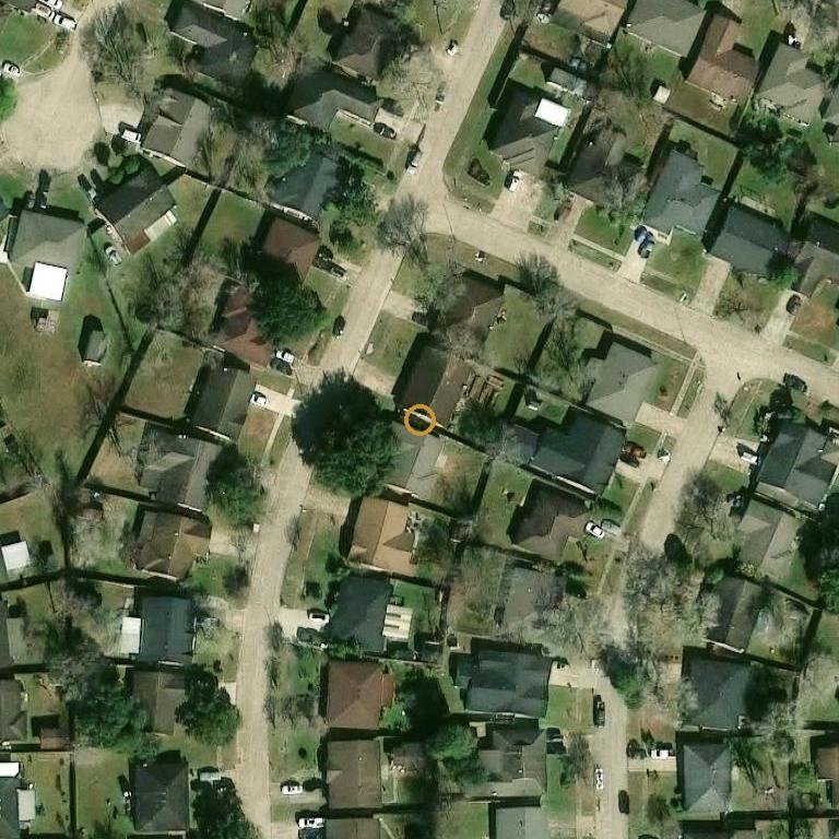 Aerial of 16355 Detric Ln, Houston, TX 77053