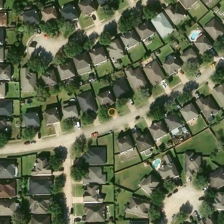 Aerial of 16414 Split Willow Dr, Houston, TX 77083