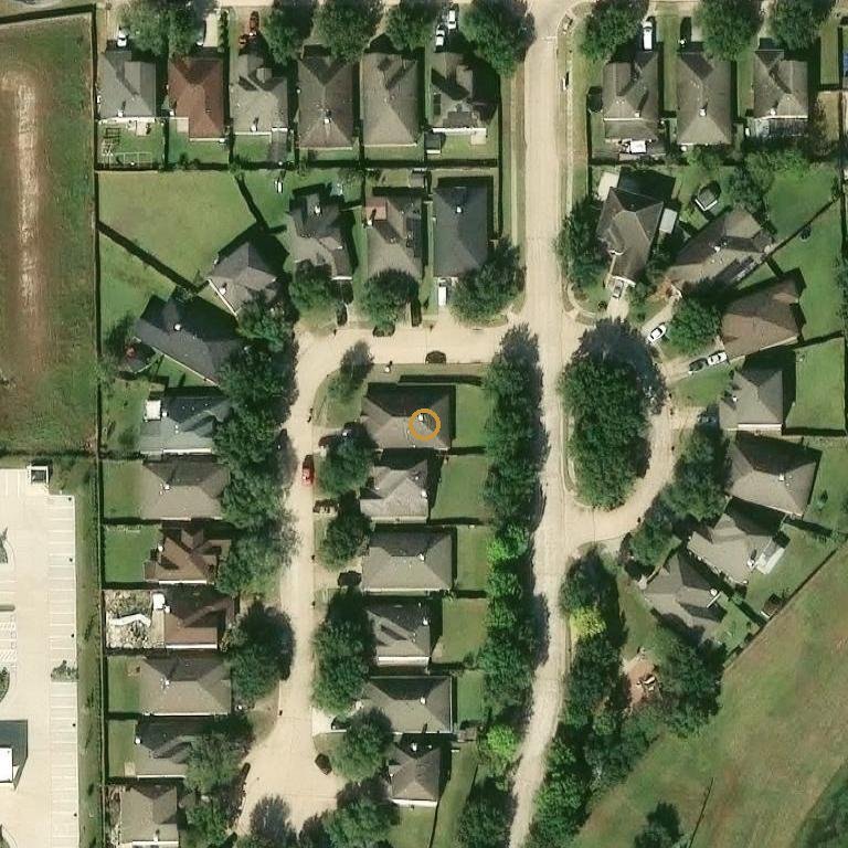 Aerial of 16943 Hampton Glen Ct, Houston, TX 77083