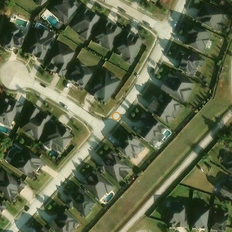 Aerial of 1803 Carriage Oaks Ln, Katy, TX 77494