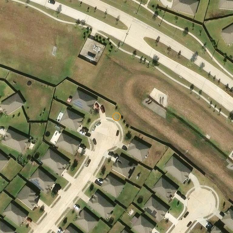 Aerial of 1810 Glade Meadow Ln, Rosenberg, TX 77469