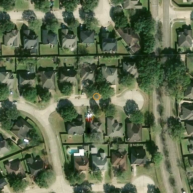 Aerial of 1811 Tangleberry Ct, Fresno, TX 77545