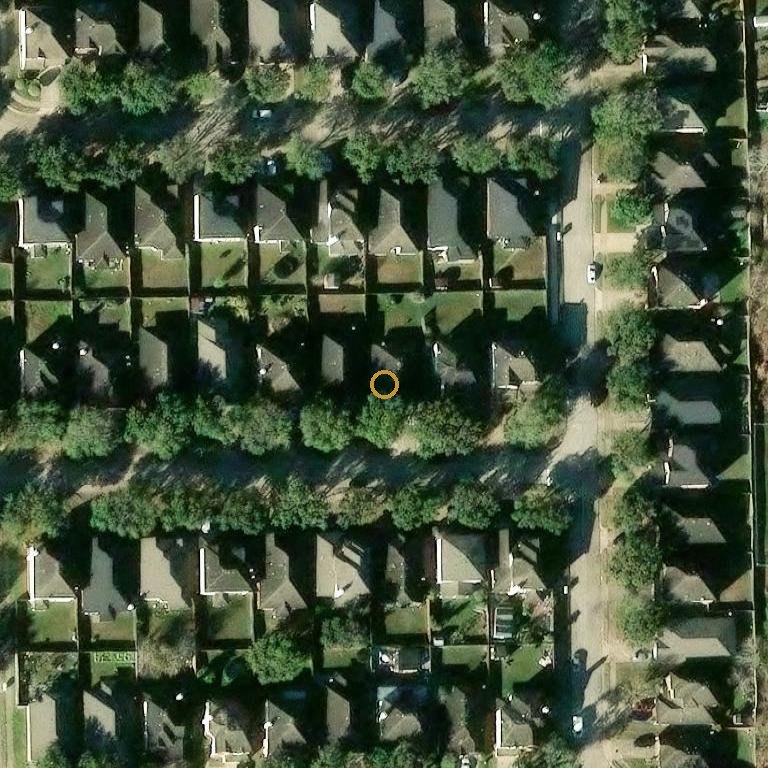 Aerial of 1935 Plum Creek Ln, Missouri City, TX 77489