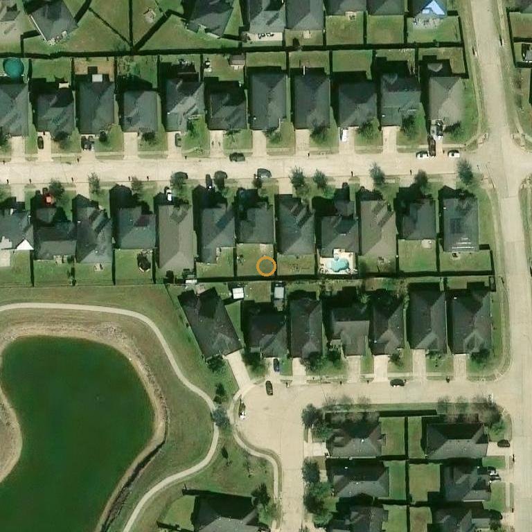 Aerial of 1947 Seville Mnr, Fresno, TX 77545