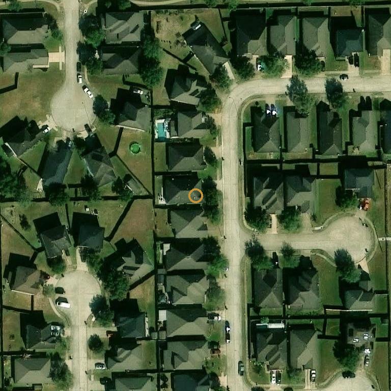 Aerial of 206 Unique Ct, Arcola, TX 77583