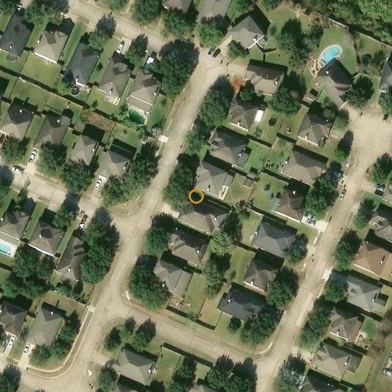 Aerial of 206 Village Crest Dr, Richmond, TX 77469