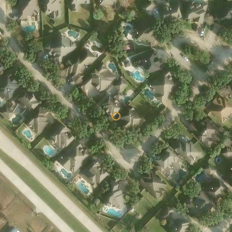 Aerial of 2318 Fern Bend Ln, Katy, TX 77494