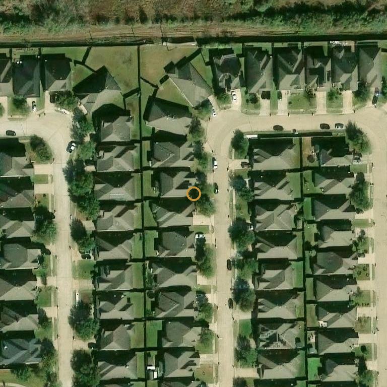 Aerial of 2407 Dark Elm Dr, Fresno, TX 77545