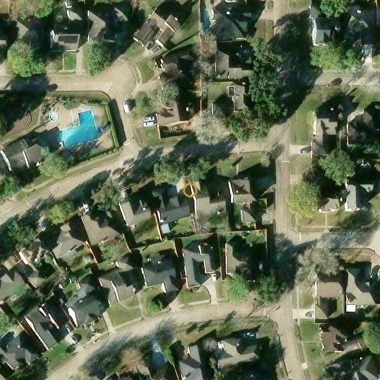 Aerial of 2503 Willow Dr, Stafford, TX 77477