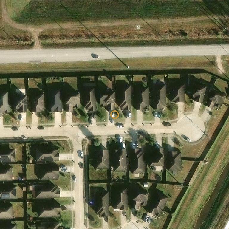Aerial of 2506 Golden Brandy Ln, Rosenberg, TX 77469