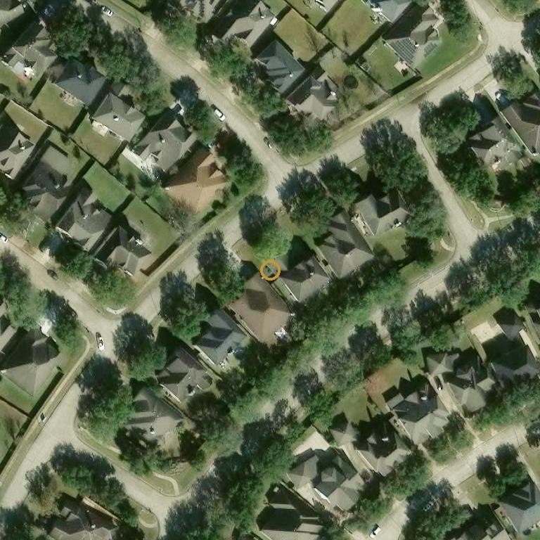 Aerial of 2511 Pine Shadows Dr, Sugar Land, TX 77479