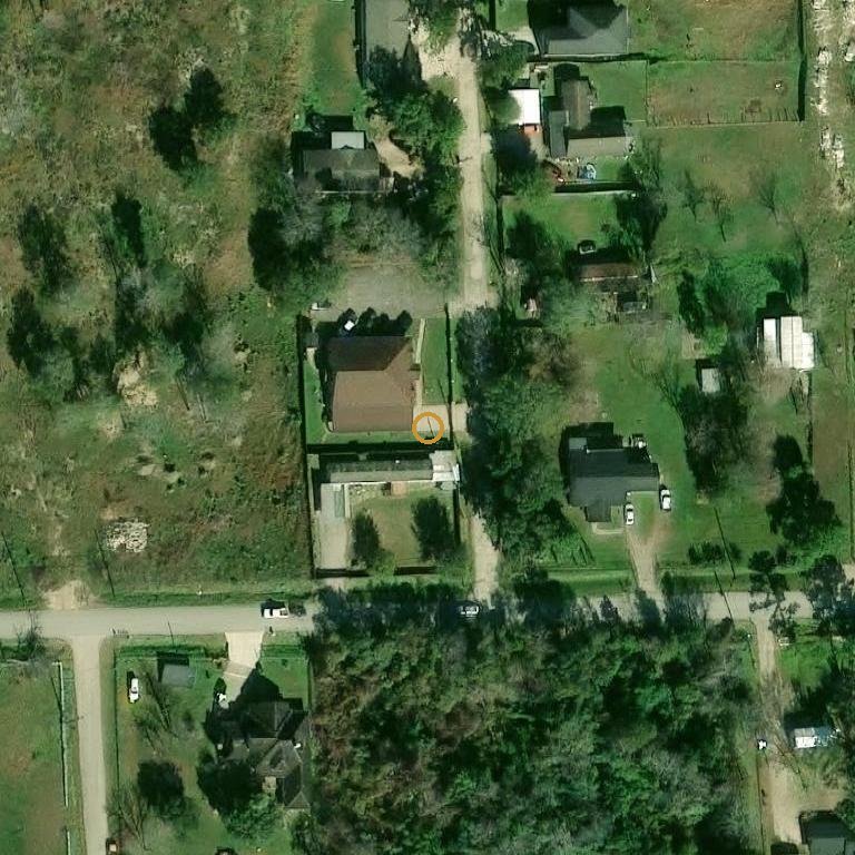Aerial of 2633 Front St, Fresno, TX 77545