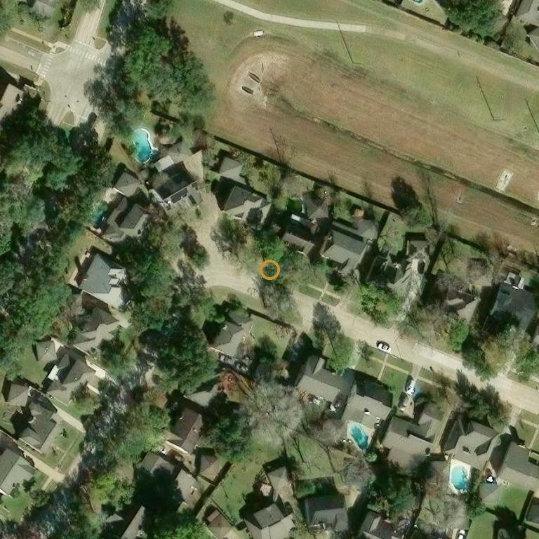 Aerial of 2718 Arrowhead Dr, Sugar Land, TX 77479