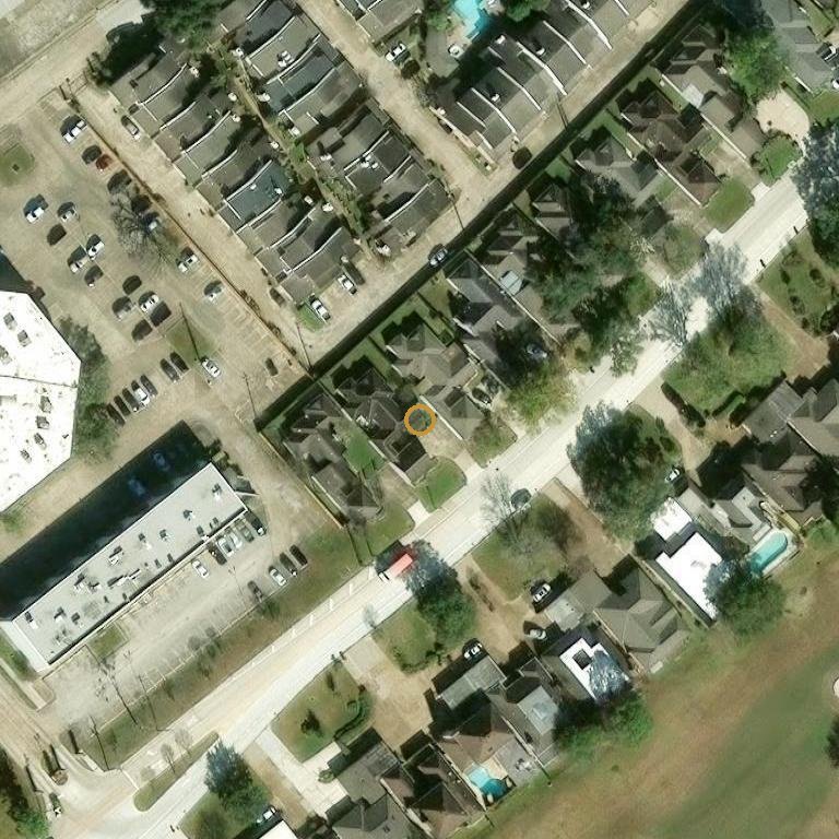 Aerial of 2802 Country Club Blvd, Sugar Land, TX 77478