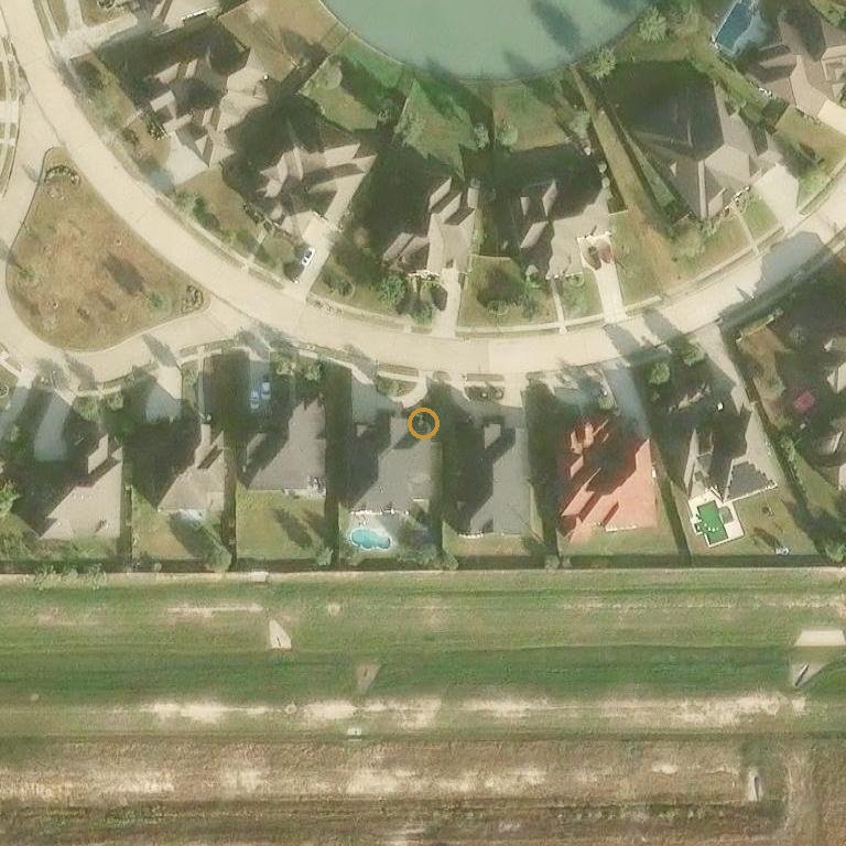 Aerial of 2838 Rainflower Meadow Ln, Katy, TX 77494