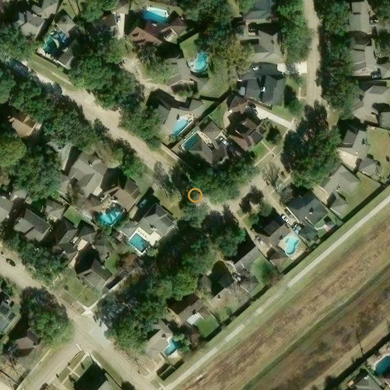 Aerial of 2935 Pecan Ridge, Sugar Land, TX 77479