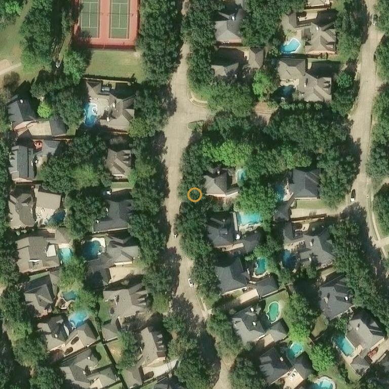 Aerial of 3306 South Lake Village Dr, Katy, TX 77450