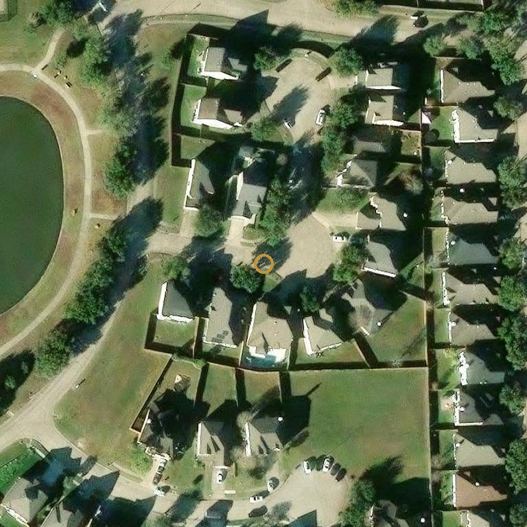 Aerial of 3335 Jib Ct, Fresno, TX 77545